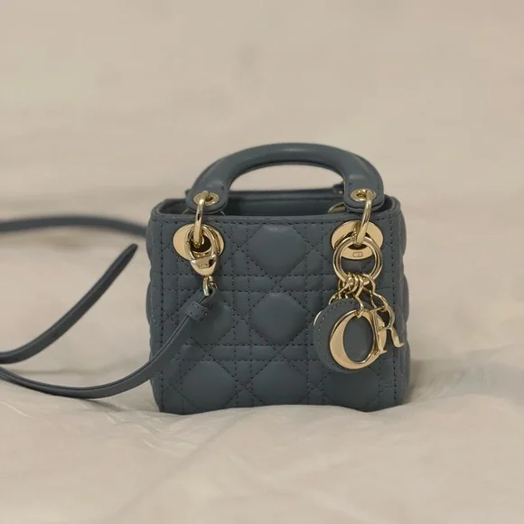 Christian Dior Micro Cannage Lady Dior Bag - Picture 1 of 9